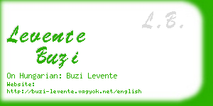 levente buzi business card